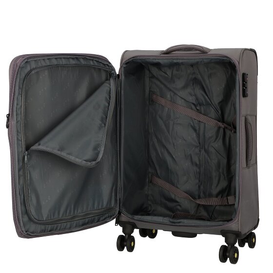 d&n Travel Line 9704 4 roues Set de valises 3 pièces avec soufflet d'extension