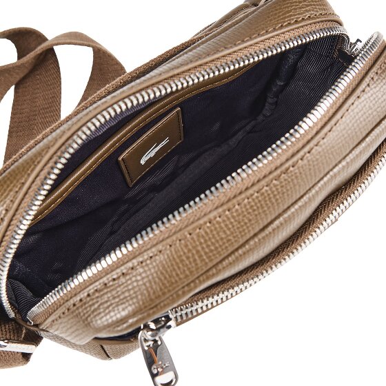 Lacoste Ossian Sac à bandoulière Cuir véritable 19 cm