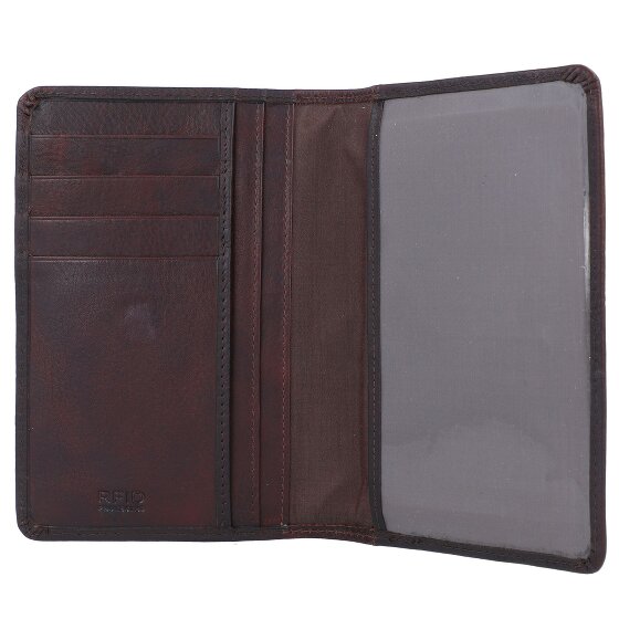 Burkely Antique Avery Porte-passeport RFID en cuir 10 cm