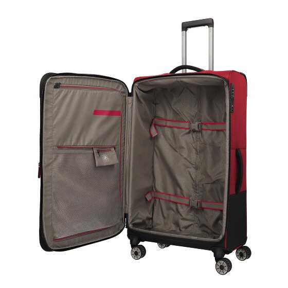 Travelite Crosslite 4 roues Valise cabine XL 81 cm '"avec soufflet d''extension"'