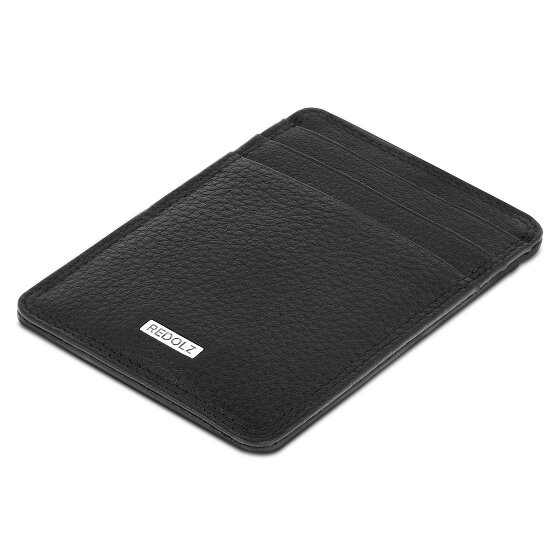 Redolz Étui pour cartes de crédit en cuir Essentials RFID, 7 cm, avec pince à billets