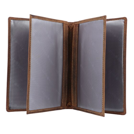 Greenburry Étui à documents vintage en cuir 12 cm