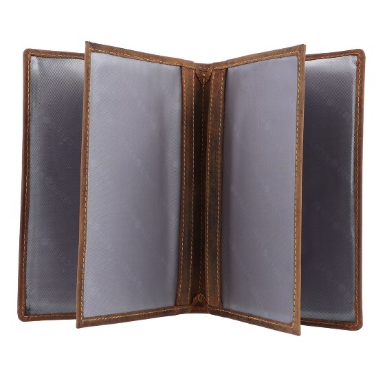 Greenburry Étui à documents vintage en cuir 12 cm