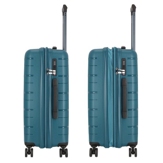 Polestream Strz by Asteroid 4 roulettes Trolley M 64 cm avec soufflet d'extension