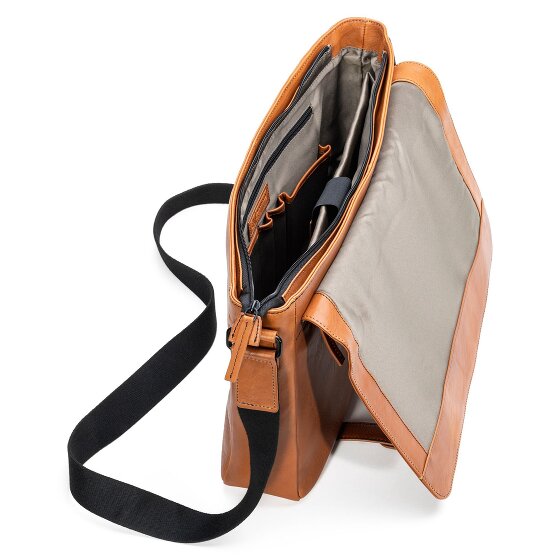 Farmhood Memphis Porte-documents Messenger Cuir 38 cm Compartiment pour ordinateur portable