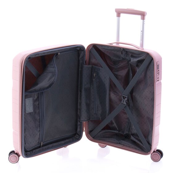 Gladiator 3800 4 roulettes Trolley de cabine 55 cm avec soufflet d'extension