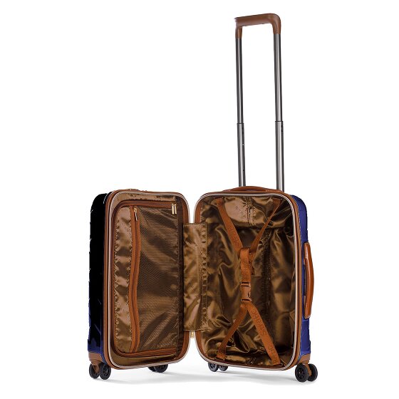 Stratic Leather & More 4 roulettes Trolley de cabine 55 cm Compartiment pour ordinateur portable
