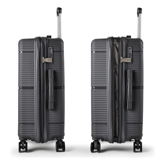 Benzi 5899 4 roues Valise cabine M 57 cm avec soufflet d'extension