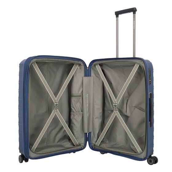 Travelite Mooby 4 roulettes Trolley M 66 cm avec soufflet d'extension