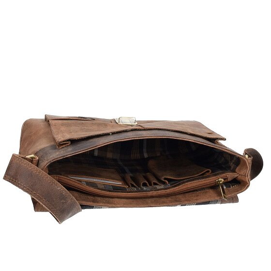 Harold's Antik Messenger 32 cm en cuir, compartiment pour ordinateur portable