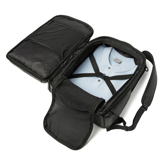 Castelijn & Beerens Nappa X Sac à dos de voyage RFID en cuir 43 cm Compartiment pour ordinateur portable