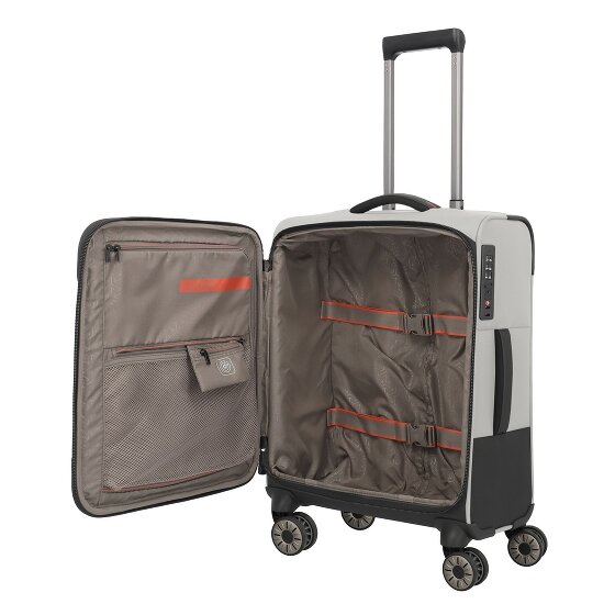 Travelite Crosslite 5.0 4 roulettes Trolley de cabine S 55 cm Compartiment pour ordinateur portable