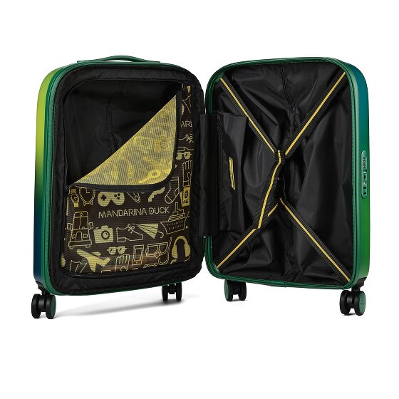 Mandarina Duck Logoduck + 4 roues Valise cabine 55 cm avec soufflet d'extension