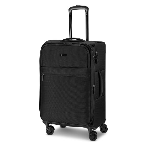 bugatti Valencia Soft 4 roulettes Trolley M 65 cm avec soufflet d'extension