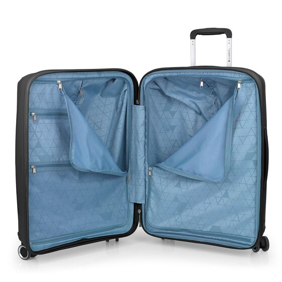 Gabol Queens 4 roulettes Set de valises 3 pièces avec soufflet d'extension