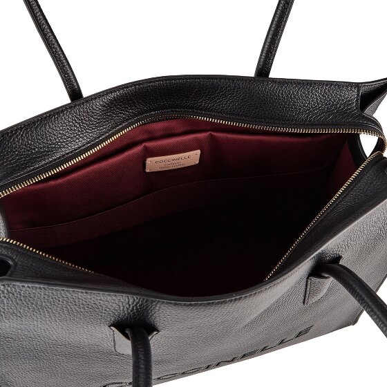 Coccinelle Myrtha Sac à bandoulière Cuir véritable 40 cm Compartiment ordinateur