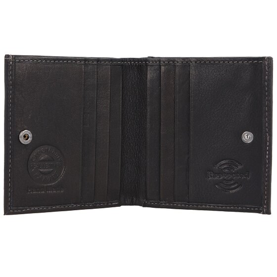 Greenland Nature Black Nappa Porte-monnaie en cuir RFID 9,5 cm