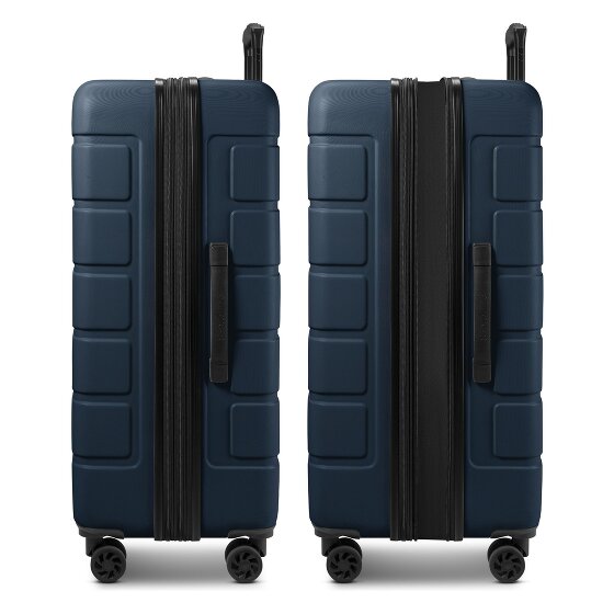 Saxoline Set de valises Miami à 4 roues, tailles S et L, avec soufflet d'extension