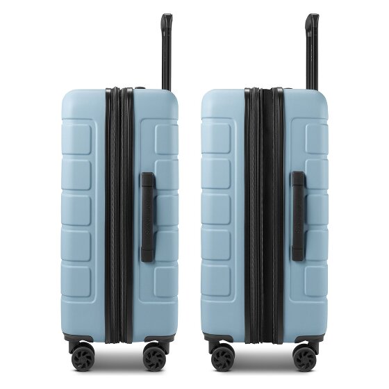 Saxoline Miami 4 roulettes Trolley M 65 cm avec soufflet d'extension