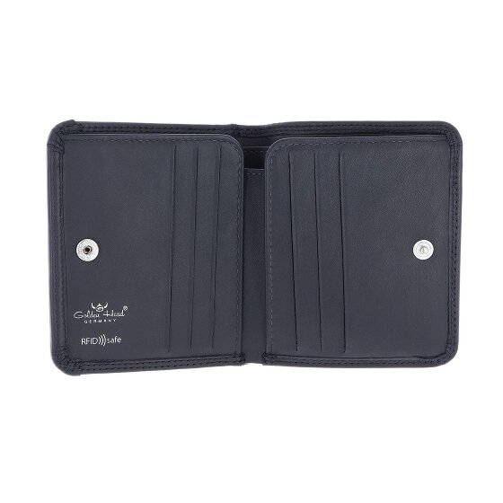 Golden Head Polo Porte-monnaie Protection RFID Cuir véritable 10.5 cm