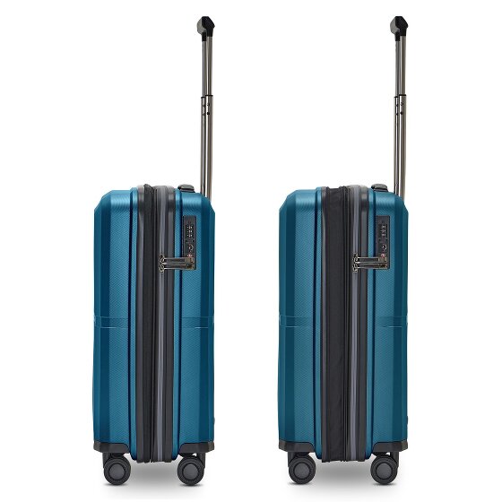 Pactastic Collection 01 4 roulettes Trolley de cabine S 55 cm avec soufflet d'extension