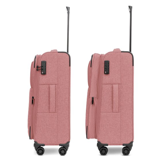 Redolz Essentials 12 THREE SET 4 roulettes Set de valises 3 pièces avec soufflet d'extension