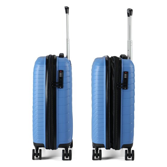 Benzi 5808 4 roulettes Trolley de cabine 55 cm avec soufflet d'extension