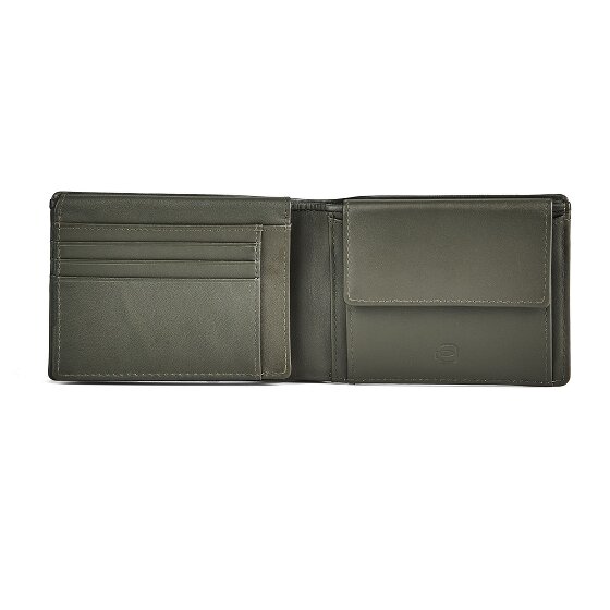 Piquadro Sync Porte-monnaie Protection RFID Cuir véritable 12.5 cm