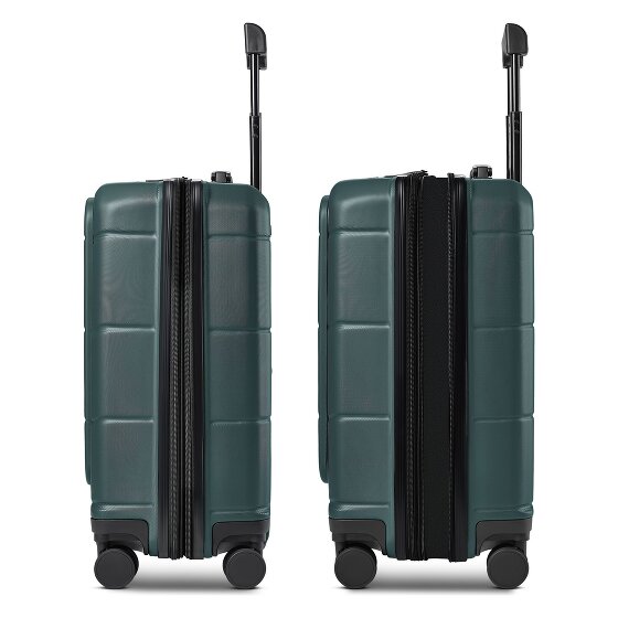 Police London 4 roues Valise cabine 55 cm Compartiment ordinateur avec soufflet d'extension