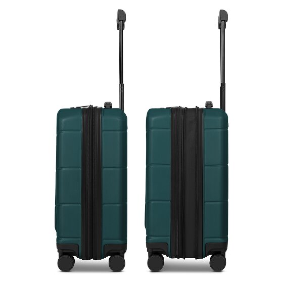 Police London 4 roues Valise cabine 55 cm Compartiment ordinateur avec soufflet d'extension