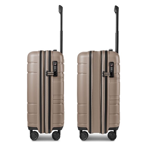 Redolz Essentials 11 4 roues Valise cabine 55 cm avec soufflet d'extension