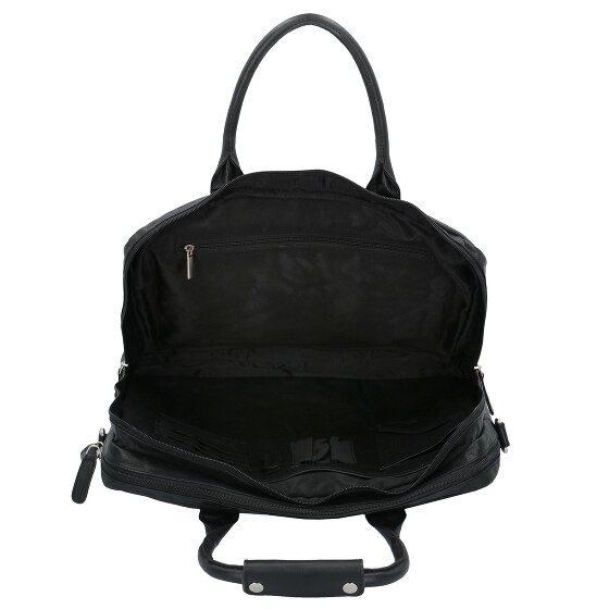 Dermata Porte-documents en cuir 39 cm Compartiment pour ordinateur portable