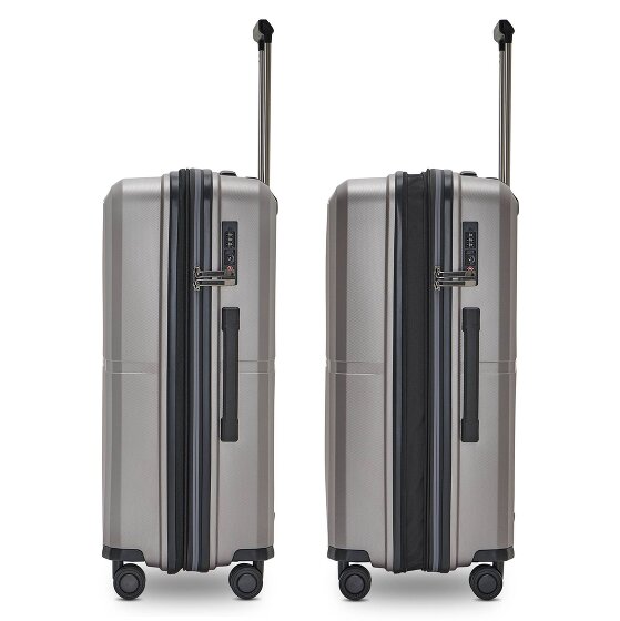 Pactastic Collection 01 4 roulettes Trolley M 67 cm avec soufflet d'extension