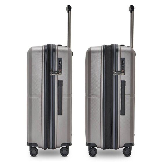 Pactastic Collection 01 4 roulettes Trolley M 67 cm avec soufflet d'extension