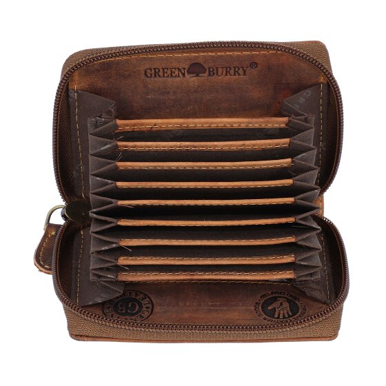 Greenburry Porte-cartes de crédit Vintage RFID en cuir 7,5 cm