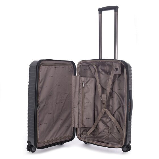 Stratic Bright+ 4 roues valise cabine M 66 cm avec soufflet d'extension