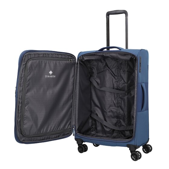 Travelite Corsiica 4 roulettes Trolley M 67 cm avec soufflet d'extension