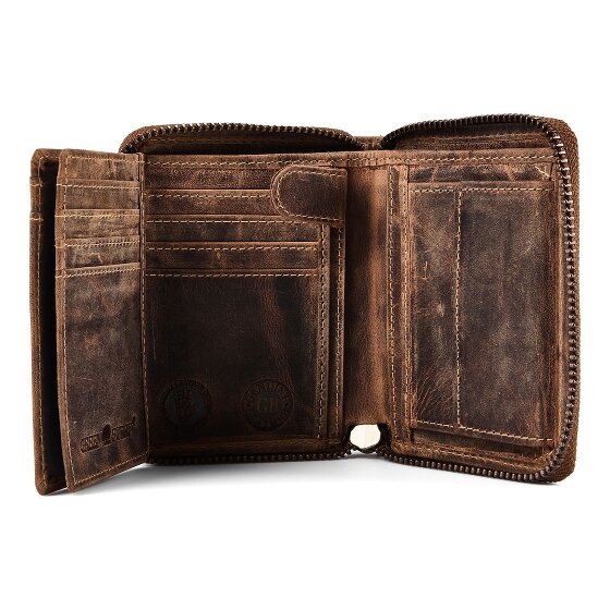 Greenburry Huntsman Porte-monnaie Protection RFID Cuir 10 cm