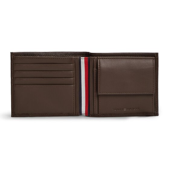 Tommy Hilfiger TH Corp Porte-monnaie Cuir véritable 11.5 cm