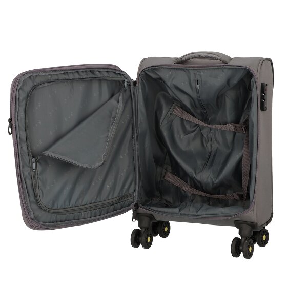 d&n Travel Line 9704 4 roulettes Trolley de cabine S 55 cm avec soufflet d'extension
