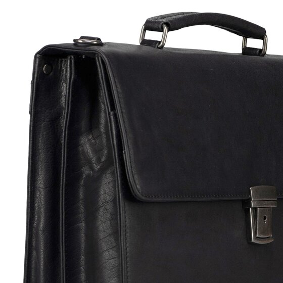 Jost Glasgow Attaché-case Protection RFID Cuir véritable 40 cm Compartiment ordinateur