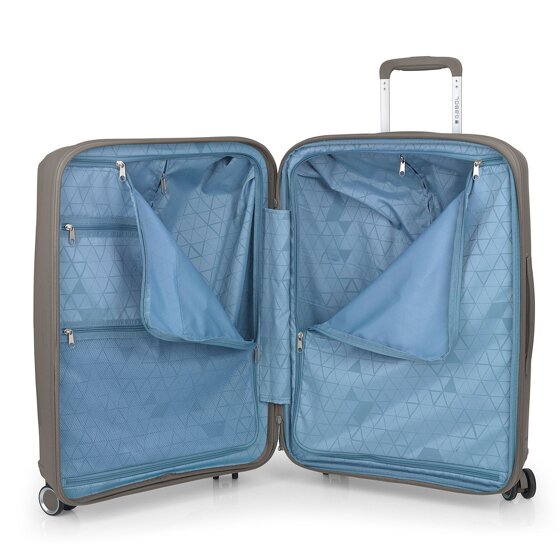 Gabol Queens 4 roulettes Set de valises 3 pièces avec soufflet d'extension