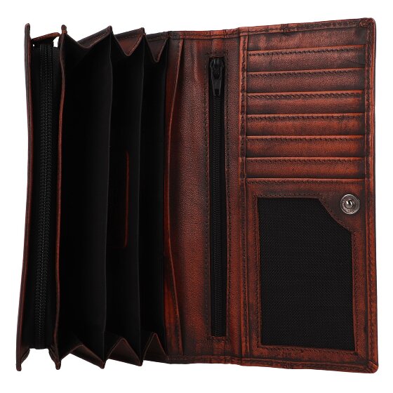 Greenburry Destressed Porte-monnaie Protection RFID Cuir 18.5 cm