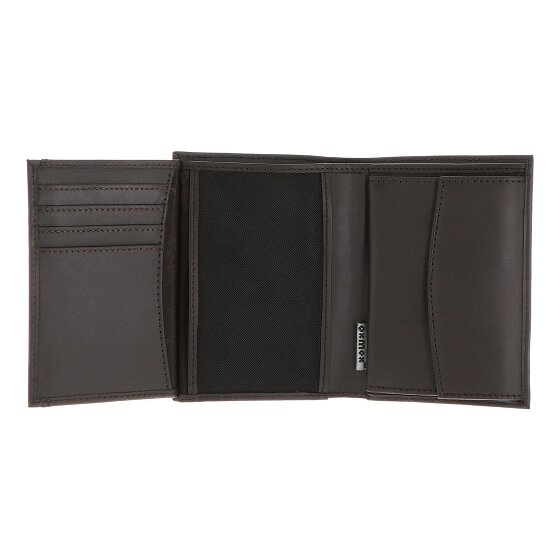 oxmox Leather Porte-monnaie Protection RFID Cuir véritable 10 cm
