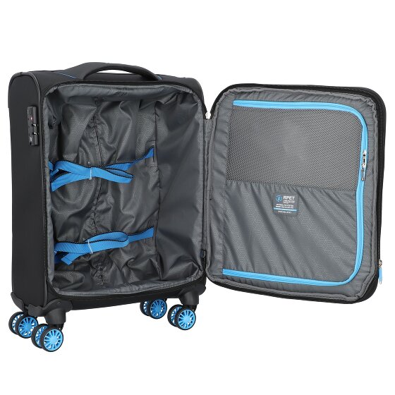 Roncato Crosslite 4 roues Valise cabine S 55 cm avec soufflet d'extension