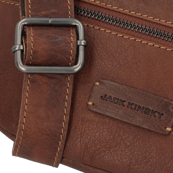 Jack Kinsky Porto Sac banane Cuir véritable 30 cm