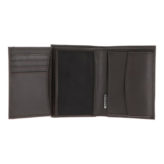 oxmox Leather Porte-monnaie Protection RFID Cuir véritable 10 cm