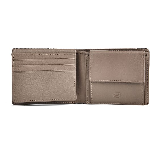 Piquadro Sync Porte-monnaie Protection RFID Cuir véritable 11 cm