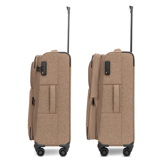 Redolz Essentials 12 THREE SET 4 roues Set de valises 3 pièces avec soufflet d'extension