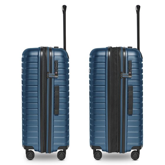 Pactastic Collection 04 THE MEDIUM + 4 roulettes Trolley M 66 cm avec soufflet d'extension